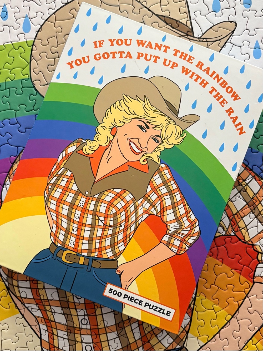 The Found | "Cowgirl Rainbow" 500pc Inspirational Jigsaw Puzzle - Complete